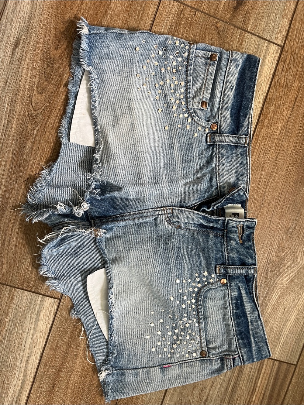Light Blue Denim Shorts - Cotton